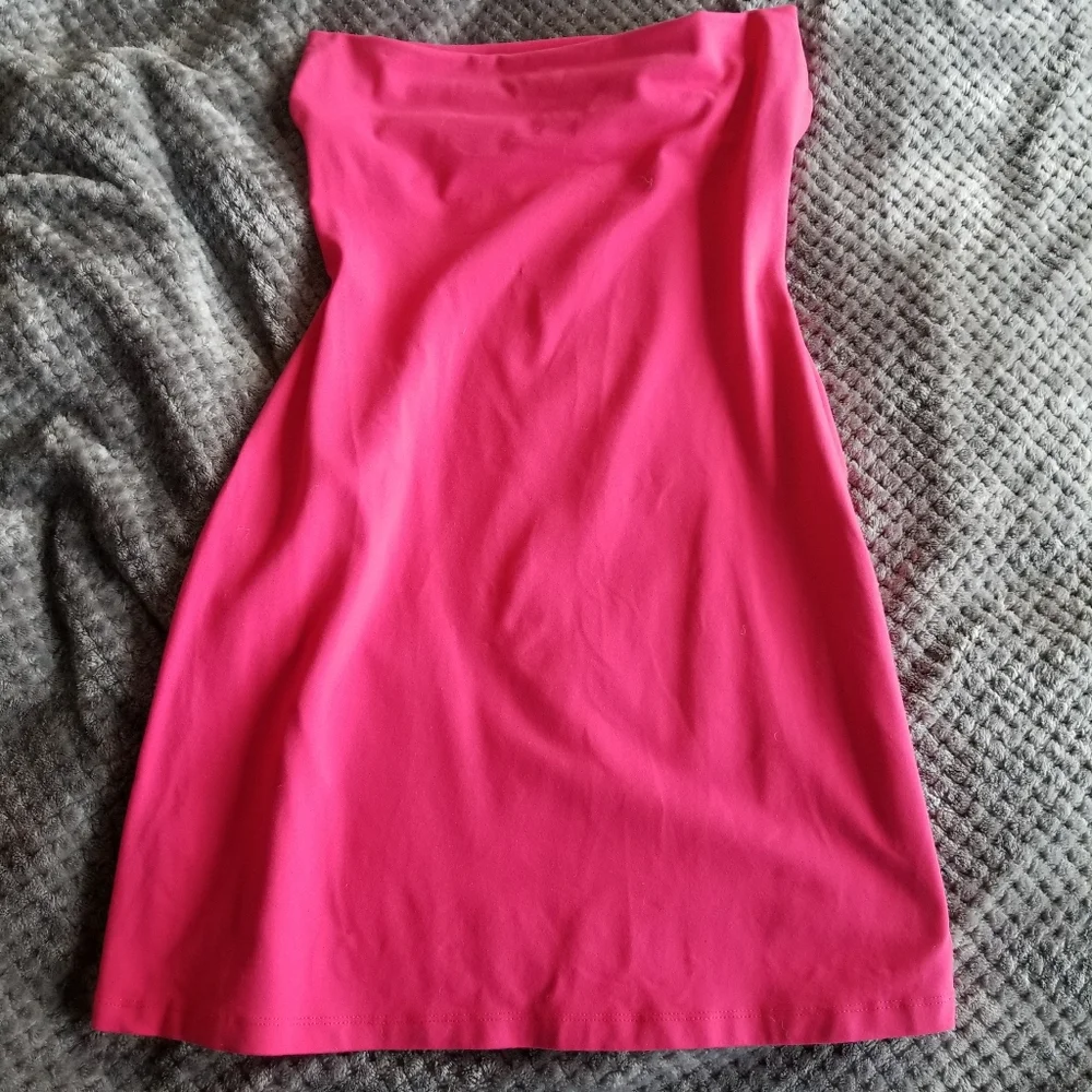 Susana Monaco Daniela Pink Strapless Dress - Picture 2 of 5